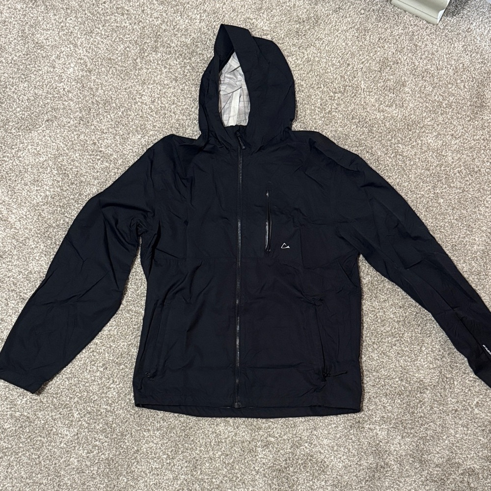 Paradox Men's Black Raincoat with Hood